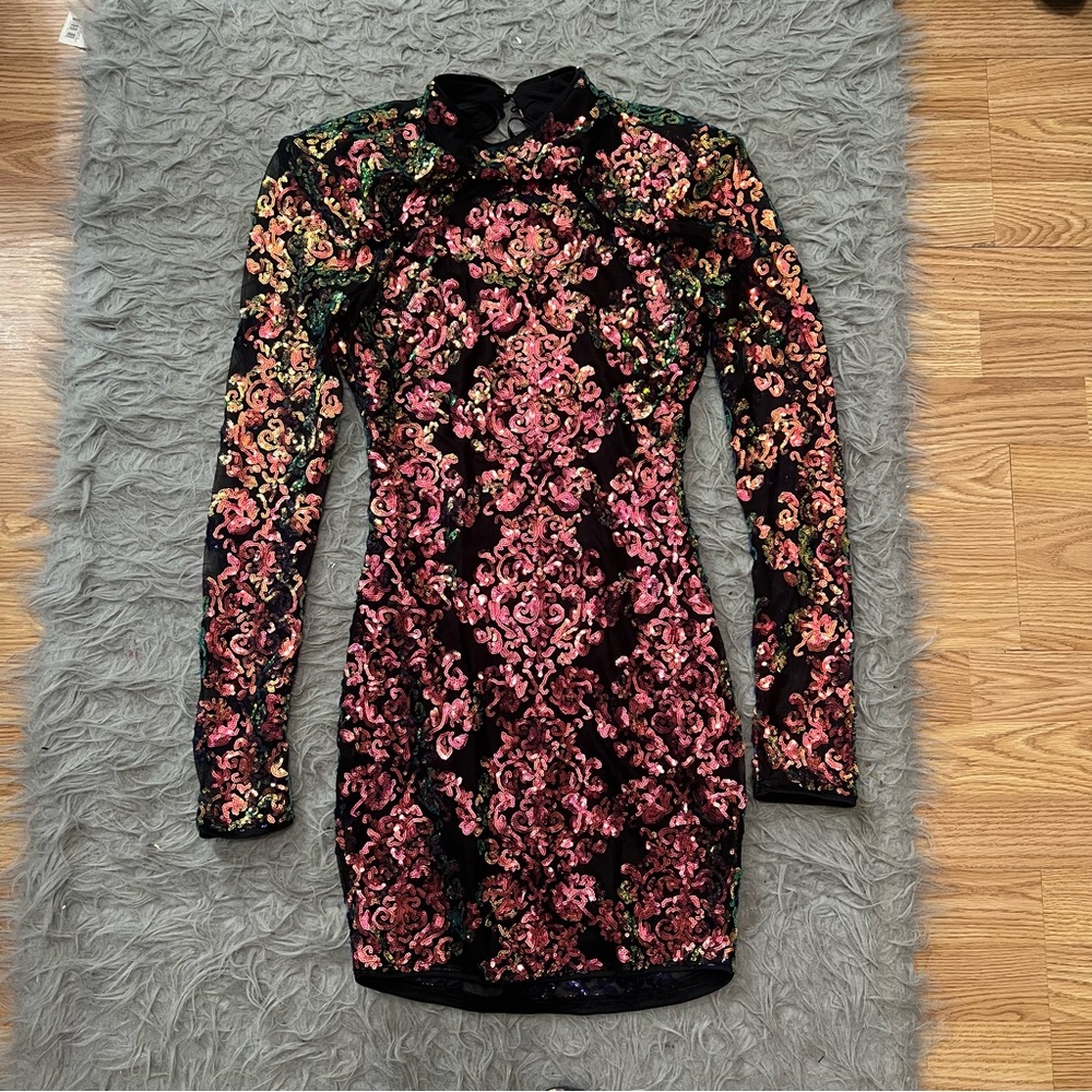 New steps New York sequence open dress small